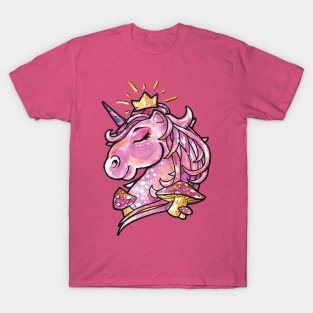 Rainbow Cute Pink Magical Unicorn - Funny Dabbing Unicorns T-Shirt